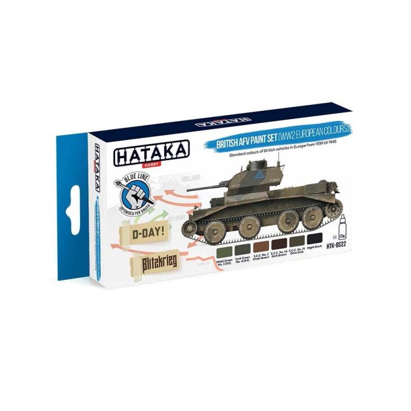 Hataka Blue Line Paint Set - AFV Paint HTK-BS22