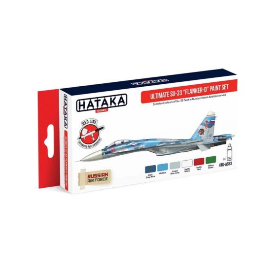 Hataka Red Line Paint Set - Su33 Flanker HTK-AS83 Hataka Red Line Paint Set - Su33 Flanker HTK-AS83
