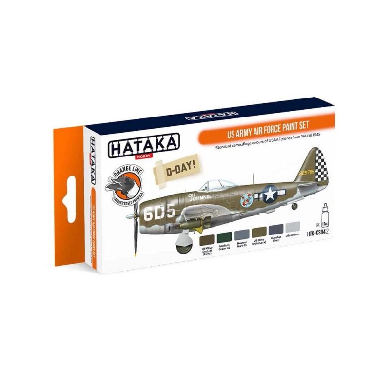 Hataka Orange Line Paint Set - Army Air Air Force HTK-CS04.2