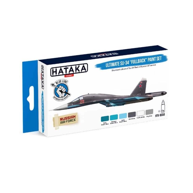 Hataka Blue Line Paint Set - SU-34 Fullback HTK-BS58