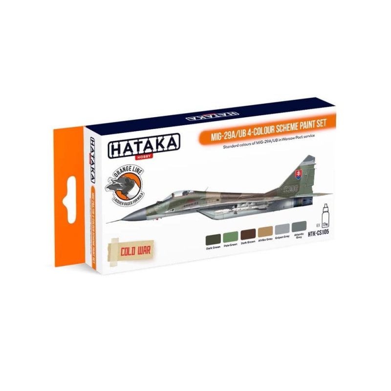 Hataka Orange Line Paint Set - 4-Colour Scheme HTK-CS105