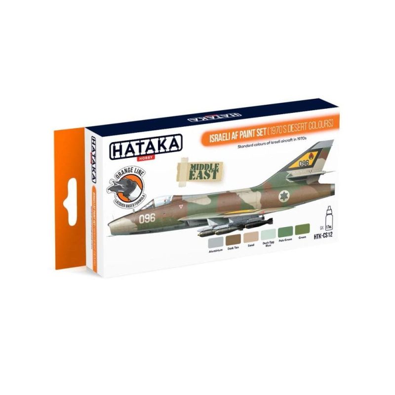 Hataka Orange Line Paint Set - Airforce (1970?S Desert Colours) HTK-CS12