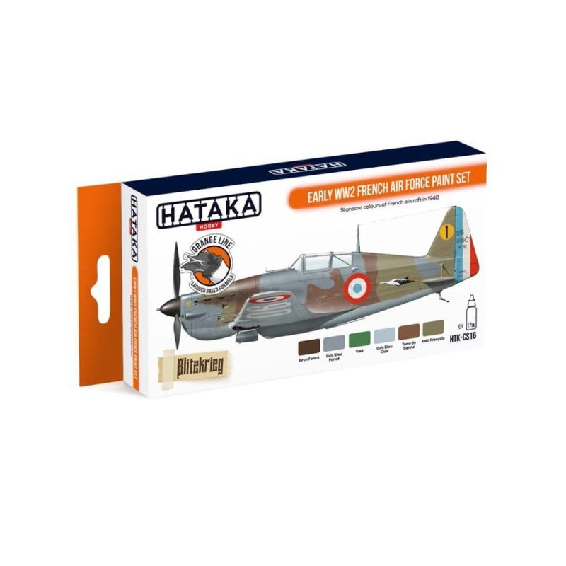 Hataka Orange Line Paint Set - WWII French Airforce HTK-CS16