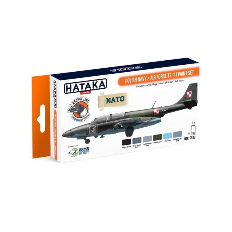 Hataka Orange Line Paint Set - Navy/Af Ts-11 HTK-CS46