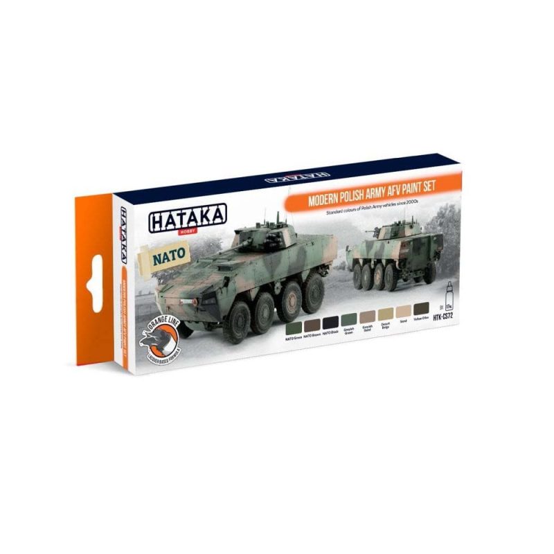 Hataka Orange Line Paint Set - Polish Army AFV HTK-CS72