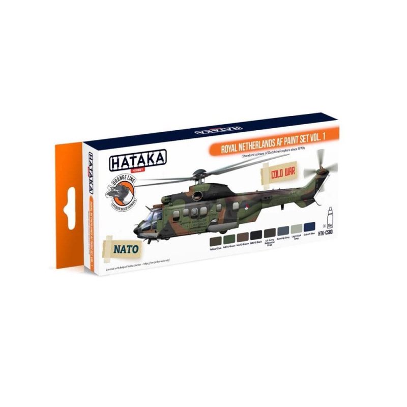 Hataka Orange Line Paint Set - Netherlands Airforce Vol.1 HTK-CS80