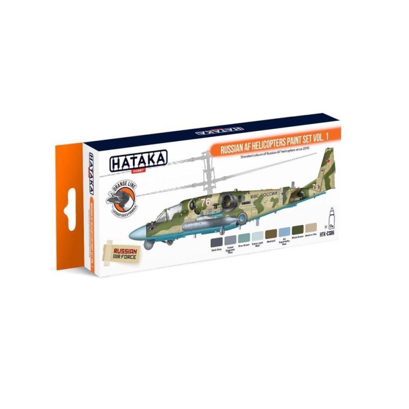 Hataka Orange Line Paint Set - Airforce Helicopters Vol.1 HTK-CS86