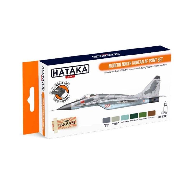 Hataka Orange Line Paint Set - North Korean Airforce HTK-CS93
