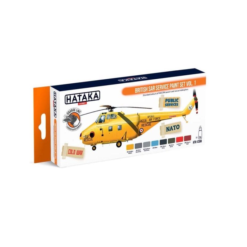 Hataka Orange Line Paint Set - Sar Service Vol.1 HTK-CS98