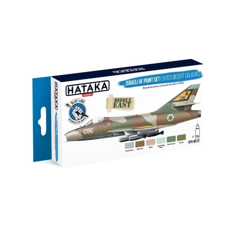 Hataka Blue Line Paint Set - Airforce 1970s Desert HTK-BS12