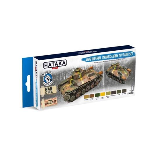 Hataka Blue Line Paint Set - IJA AFV HTK-BS69 Hataka Blue Line Paint Set - IJA AFV HTK-BS69
