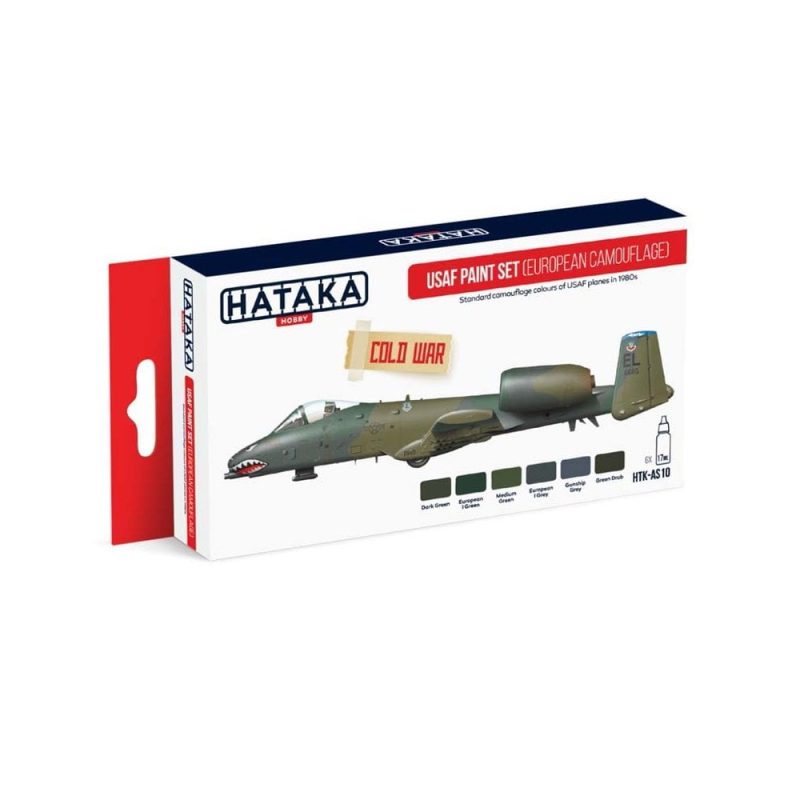 Hataka Red Line Paint Set - Paint Set (European Camouflage) HTK-AS10