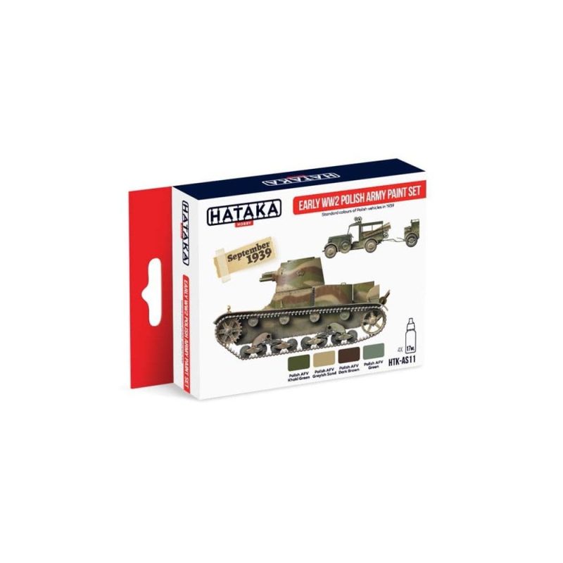 Hataka Red Line Paint Set - WWII Polsih Army HTK-AS11
