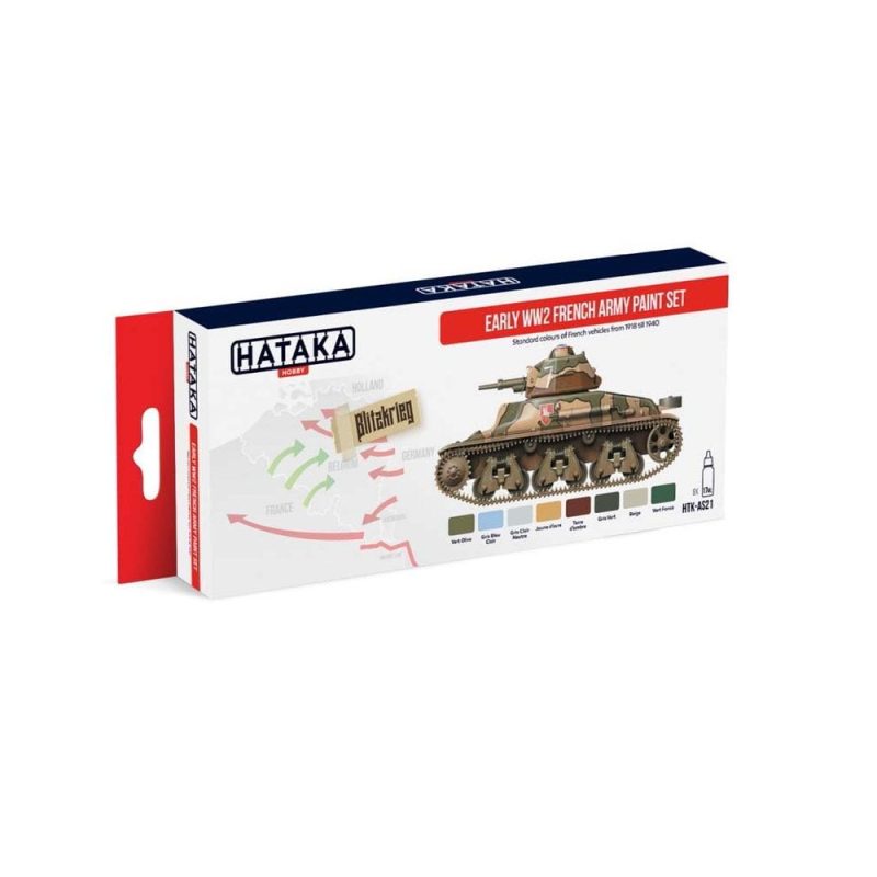 Hataka Red Line Paint Set - French Army HTK-AS21
