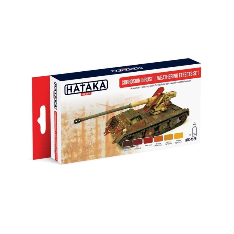 Hataka Red Line Paint Set - & Rust Weathering Effects HTK-AS26