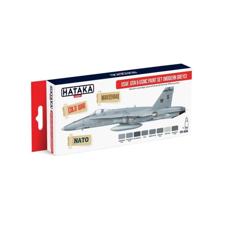 Hataka Red Line Paint Set - USN USMC Piant HTK-AS44