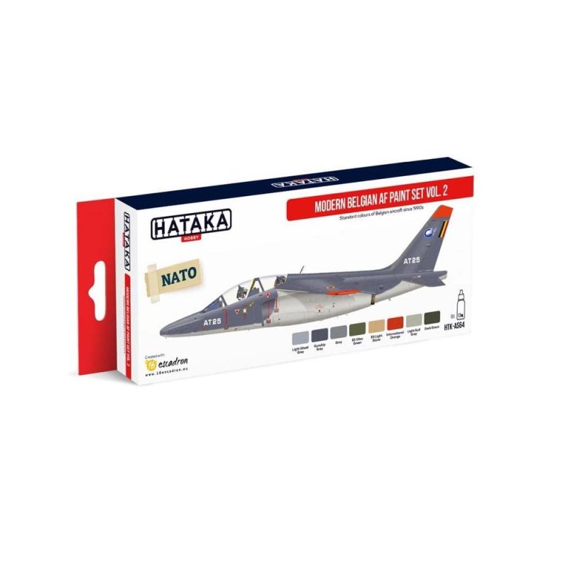 Hataka Red Line Paint Set - Modern Belgian Airforce HTK-AS64