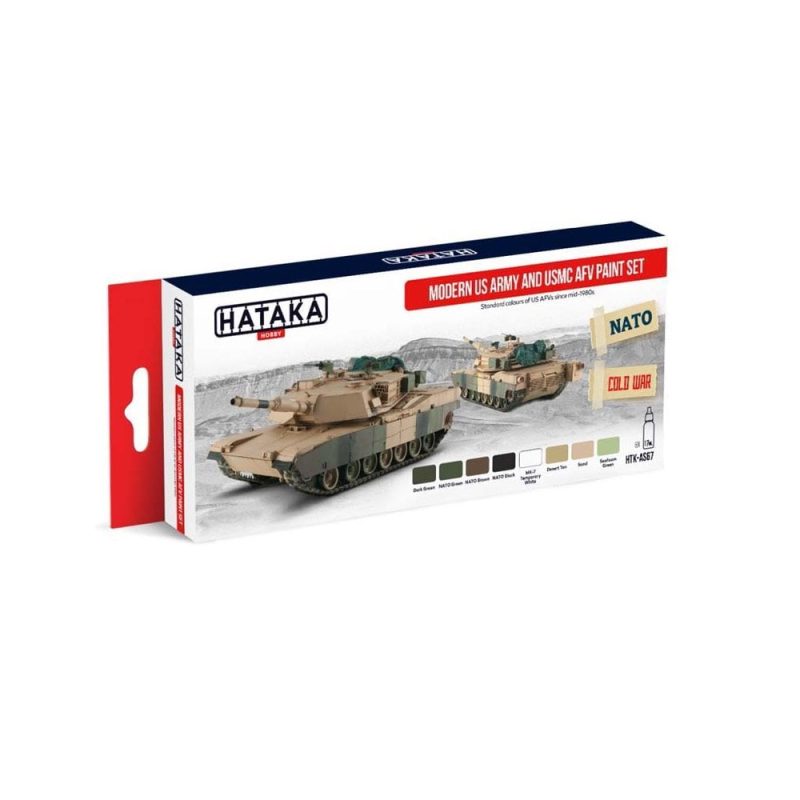 Hataka Red Line Paint Set - US Army & USMC HTK-AS67