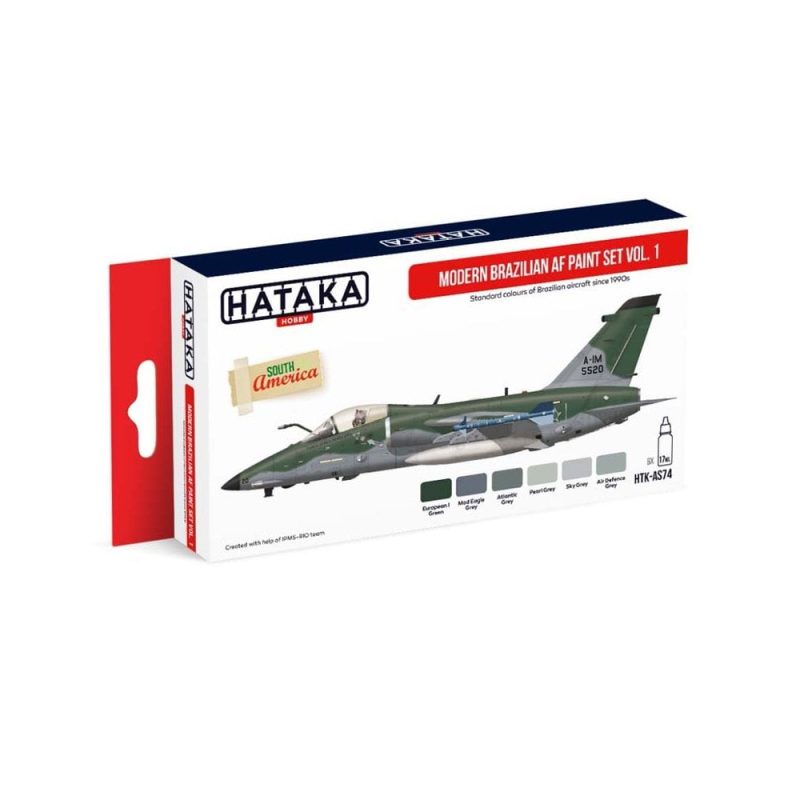 Hataka Red Line Paint Set - Brazilian Airforce Vol.1 HTK-AS74