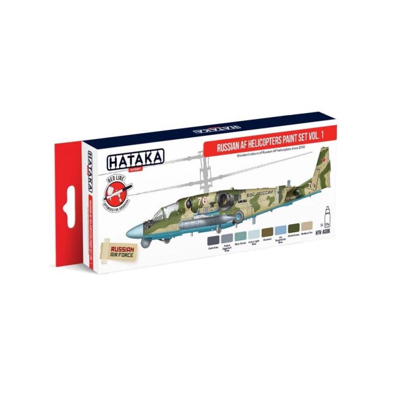 Hataka Red Line Paint Set - Airforce Helicopter Vol.1 HTK-AS86