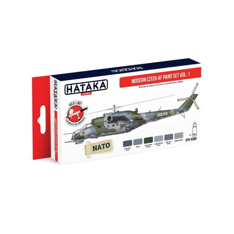 Hataka Red Line Paint Set - Czech Airforce Vol.1 HTK-AS89