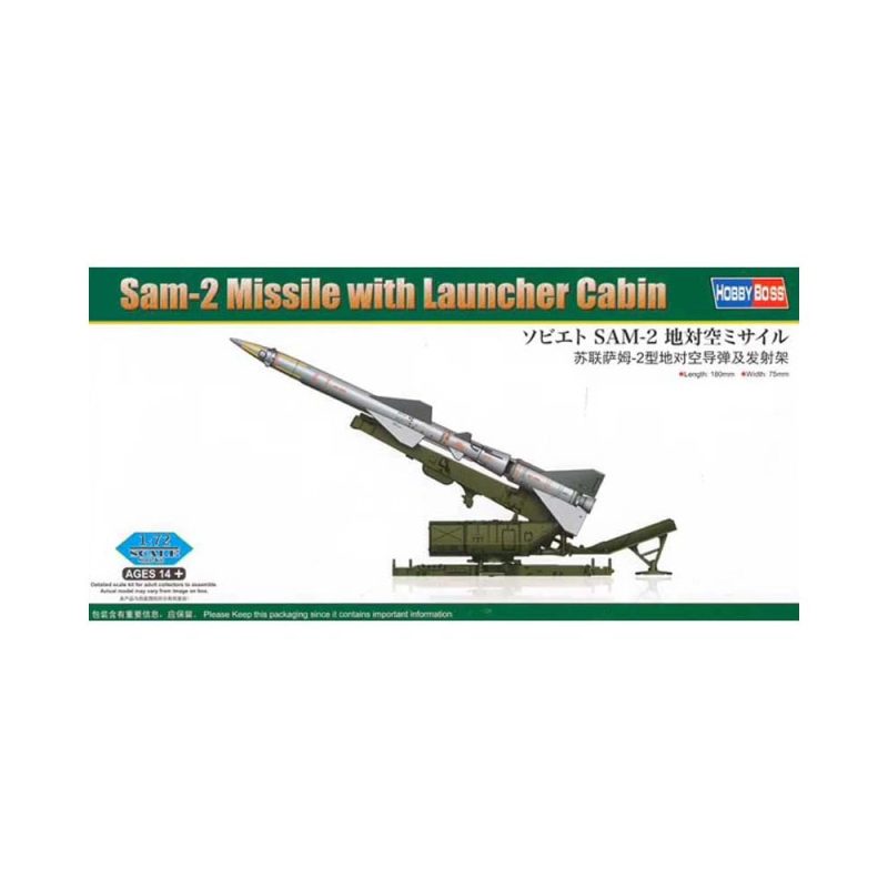 1/72 SAM-2 Missile with Launcher Cabine Hobbyboss 82933 1/72 SAM-2 Missile with Launcher Cabine Hobbyboss 82933
