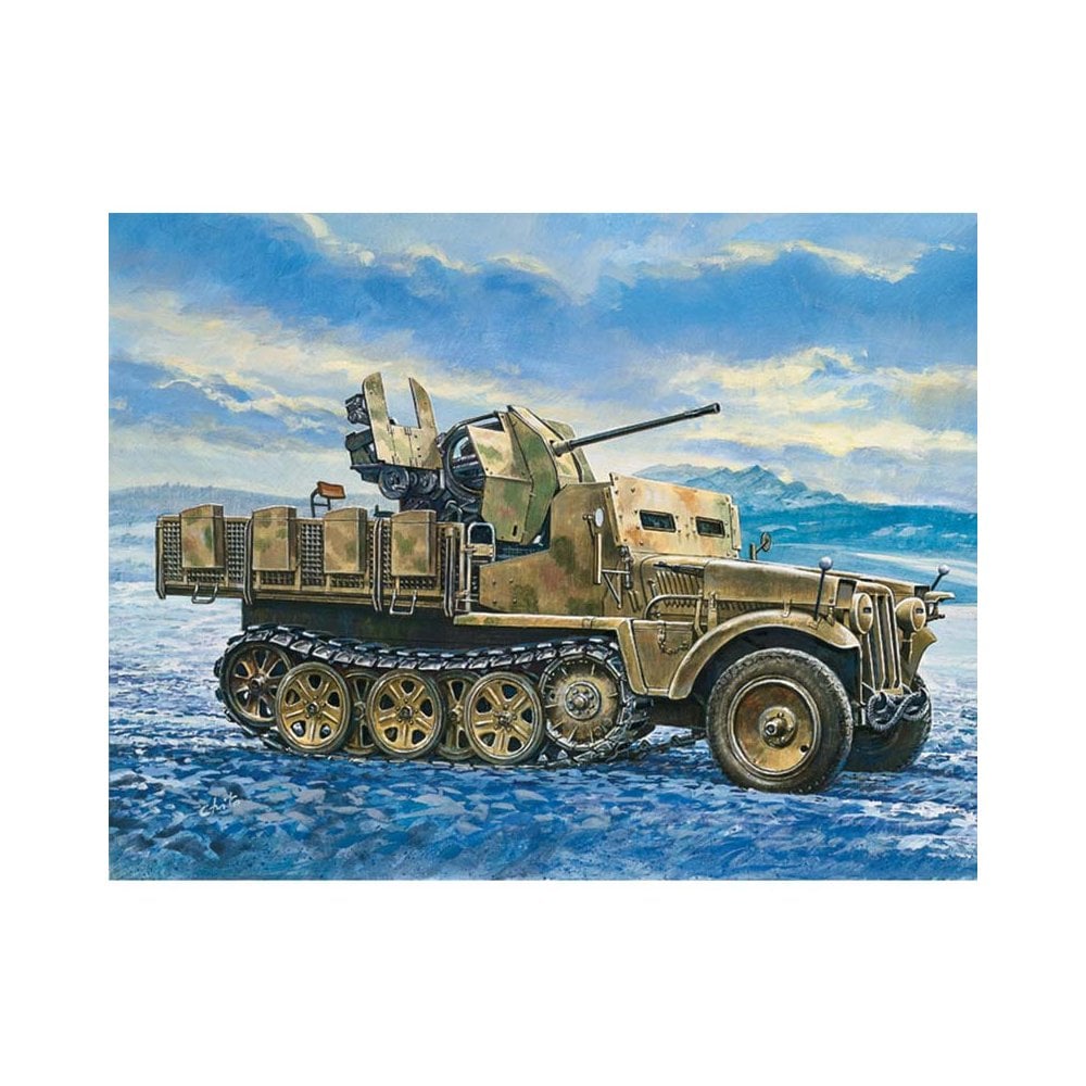 Italeri Demag D7 With 2Cm Flak 38 Sdkfz 10 (1/35) 371 Italeri Demag D7 With 2Cm Flak 38 Sdkfz 10 (1/35) 371