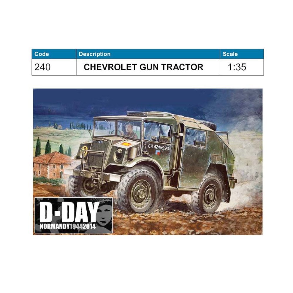 Italeri British Chevrolet Gun Tractor D-Day (1/35) 240 Italeri British Chevrolet Gun Tractor D-Day (1/35) 240