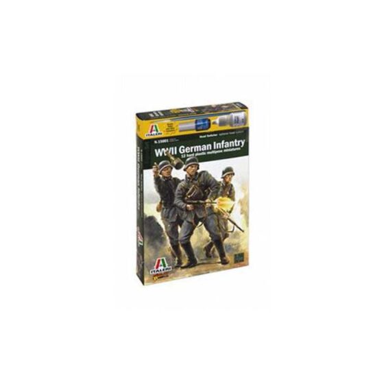 Italeri German Infantry WWII (1/56 - 28mm) W15601 Italeri German Infantry WWII (1/56 - 28mm) W15601