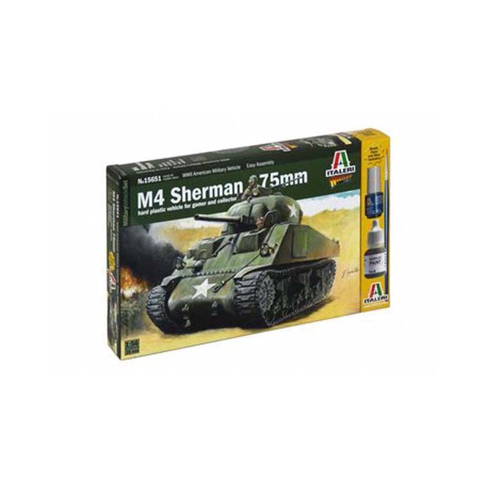 Italeri US M4 Sherman 75mm (1/56 - 28mm) W15651 Italeri US M4 Sherman 75mm (1/56 - 28mm) W15651