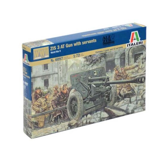 Italeri ZIS 3 AT Gun with Servants (1/72) 6097 Italeri ZIS 3 AT Gun with Servants (1/72) 6097