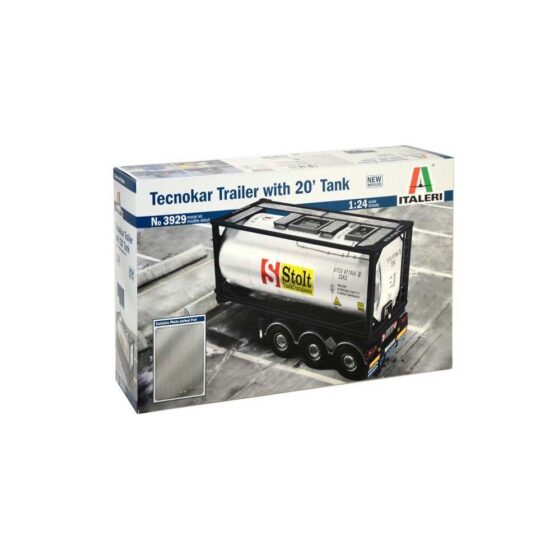 Italeri Tecnokar Trailer With 20' Tank (1/24) 3929 Italeri Tecnokar Trailer With 20' Tank (1/24) 3929