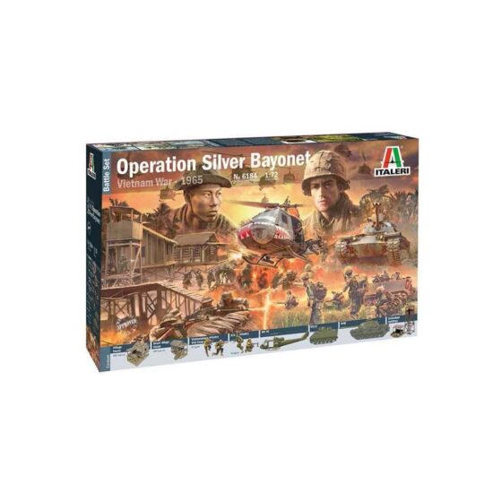 Italeri Operation Silver Bayonet Vietnam War 1965 Battle Set (1/72) 6184 Italeri Operation Silver Bayonet Vietnam War 1965 Battle Set (1/72) 6184