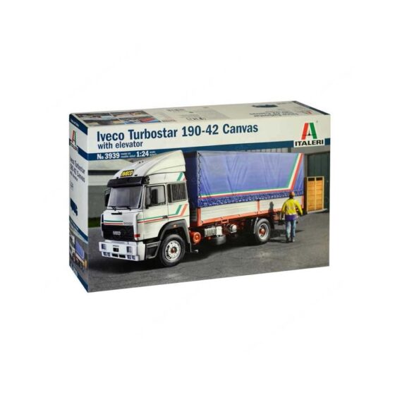Italeri Iveco Turbostar 190-42 canvas with elevator (1/24) 3939 Italeri Iveco Turbostar 190-42 canvas with elevator (1/24) 3939