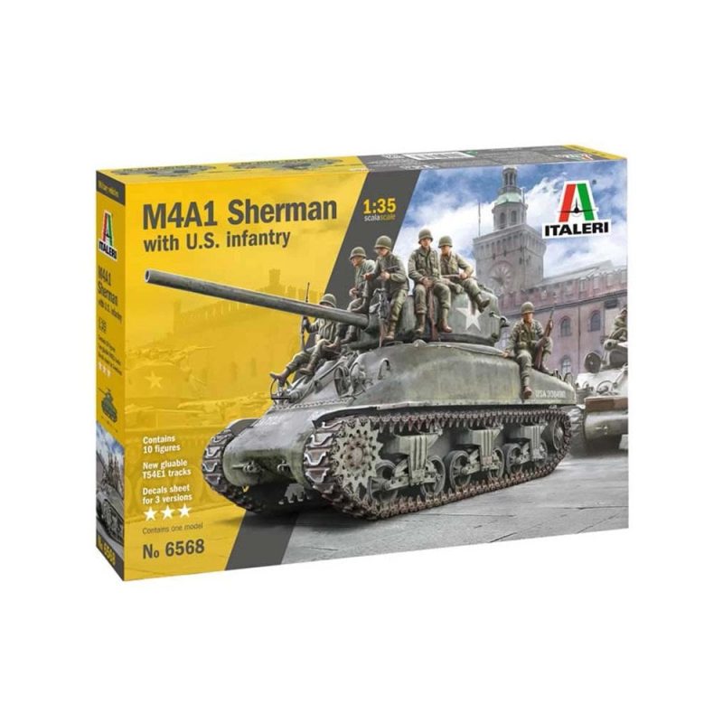 Italeri M4A1 Sherman with U.S. Infantry (1/35) 6568