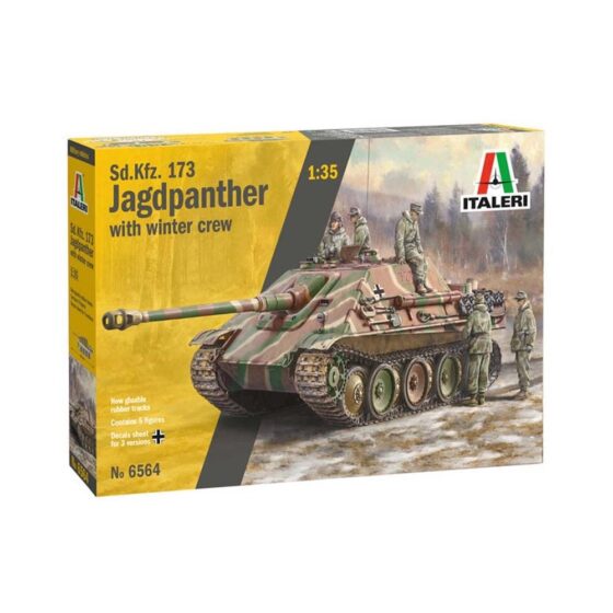 Italeri Sd Kfz 173 Jagdpanther W Wintercrew (1/35) 6564 Italeri Sd Kfz 173 Jagdpanther W Wintercrew (1/35) 6564
