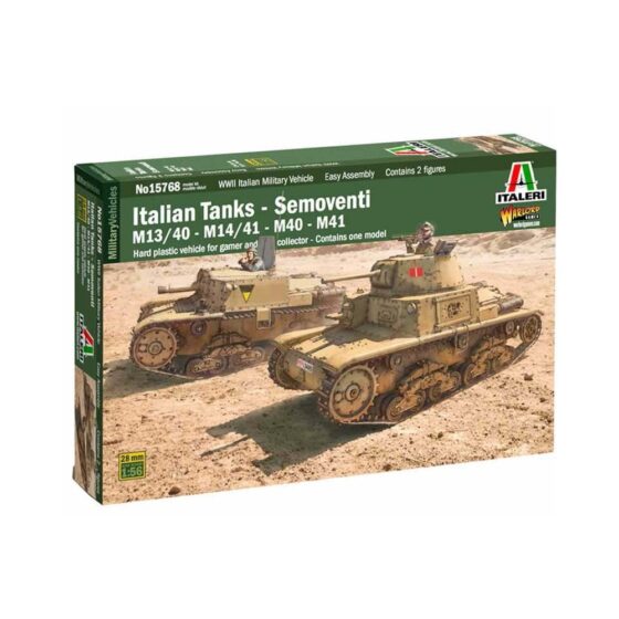 Italeri Semoventi M13/40 - M14/41 - M40 - M41 (1/56) W15768 Italeri Semoventi M13/40 - M14/41 - M40 - M41 (1/56) W15768
