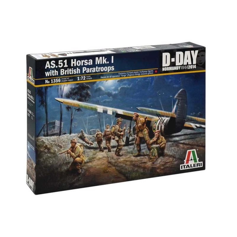 Italeri As.51 Horsa Mk1/11 & Brit Para Dday (1/72) 1356 Italeri As.51 Horsa Mk1/11 & Brit Para Dday (1/72) 1356