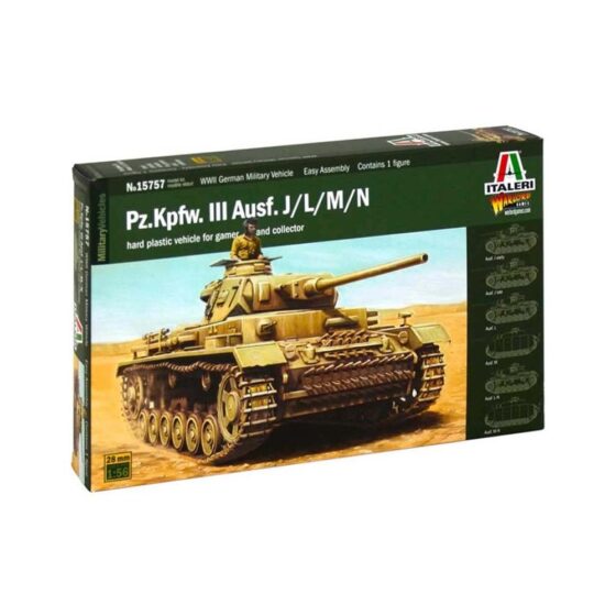 Italeri Pz.Kpfw Iii Ausf J/K/L/M/N (1/56) W15757