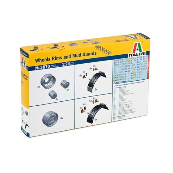 Italeri Wheels Rims And Mud Guards (1/24) 3870 Italeri Wheels Rims And Mud Guards (1/24) 3870