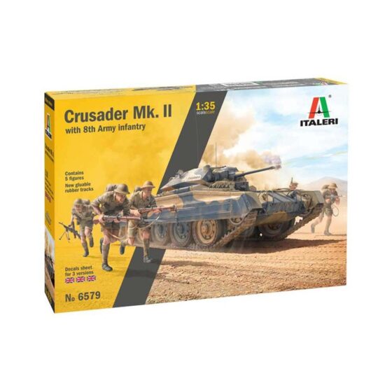 Italeri Crusader Mk. ll With 8Th Army Infantry (1/35) 6579 Italeri Crusader Mk. ll With 8Th Army Infantry (1/35) 6579