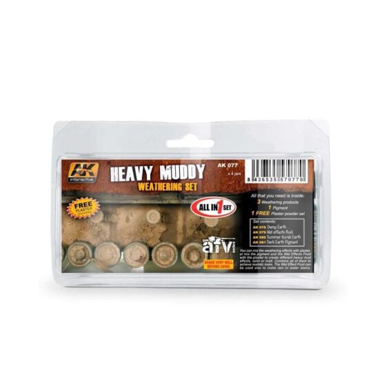 AK Interactive Heavy Muddy Set AK-077 AK Interactive Heavy Muddy Set AK-077