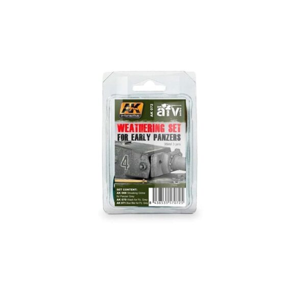 AK Interactive Early Panzer Weathering Set AK-072 AK Interactive Early Panzer Weathering Set AK-072