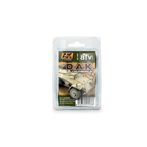 AK Interactive Africa Korps Weathering Set AK-068 AK Interactive Africa Korps Weathering Set AK-068