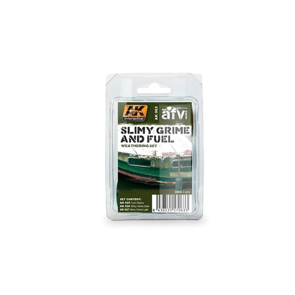AK Interactive Slimy Grime and Fuel Set AK-063 AK Interactive Slimy Grime and Fuel Set AK-063
