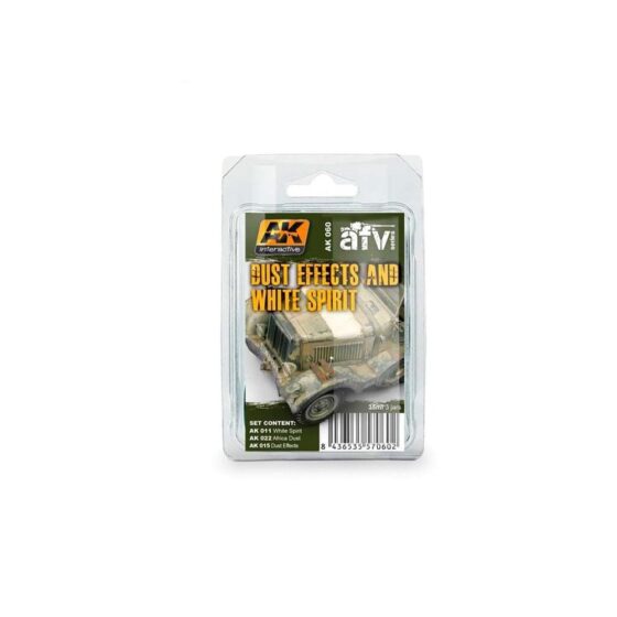 AK Interactive Dust Effects and White Spirit Set AK-060 AK Interactive Dust Effects and White Spirit Set AK-060