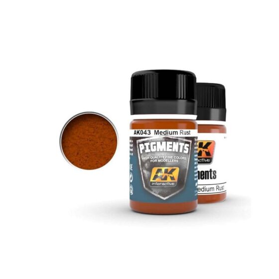 AK Interactive Medium Rust Pigment (35ml) AK-043 AK Interactive Medium Rust Pigment (35ml) AK-043