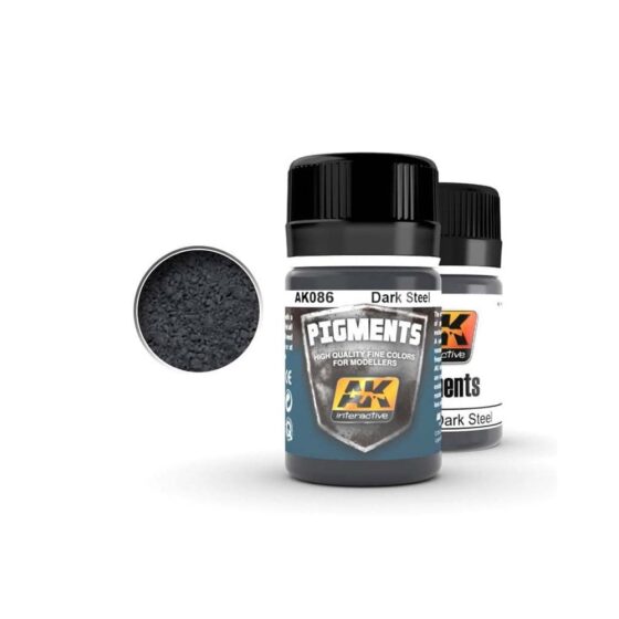 AK Interactive Dark Steel Pigment (35ml) AK-086 AK Interactive Dark Steel Pigment (35ml) AK-086