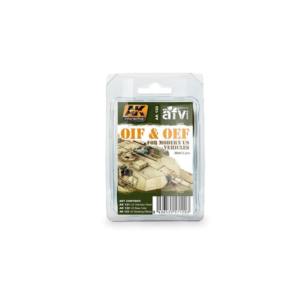 AK Interactive Oif and Oef US Vehicles Weathering Set AK-120 AK Interactive Oif and Oef US Vehicles Weathering Set AK-120