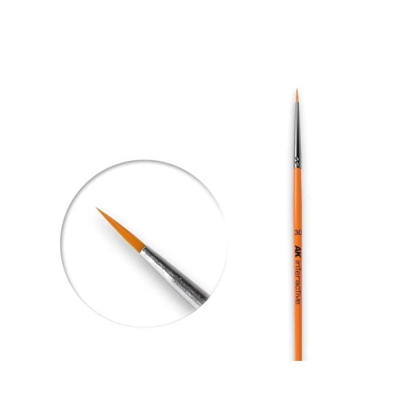 AK Interactive Synthetic Round Brushes No.3/0 AK-601